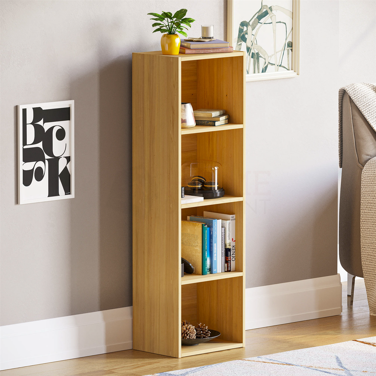2 3 4 or 5 Tier Cube Bookcase Display Unit