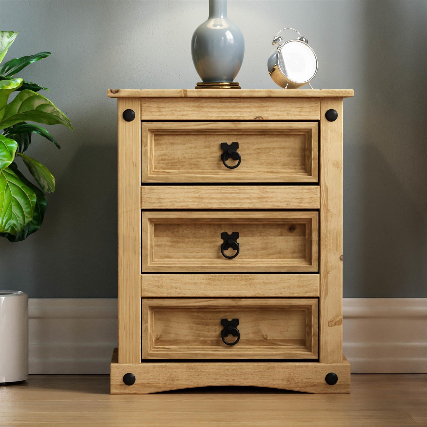 3 Drawer Bedside Chest