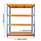 180x150x45cm Extra Heavy Duty Boltess Shelving