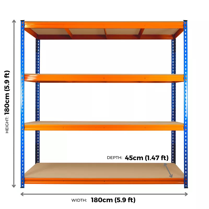 180x180x45cm Extra Heavy Duty Boltess Shelving