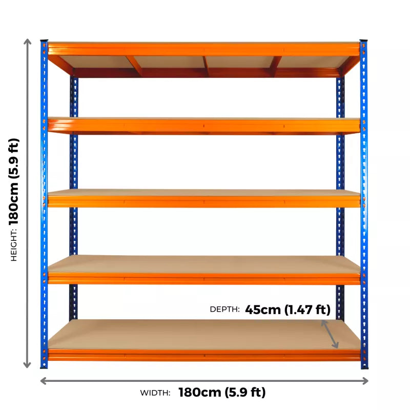 180x180x45cm Extra Heavy Duty Boltess Shelving