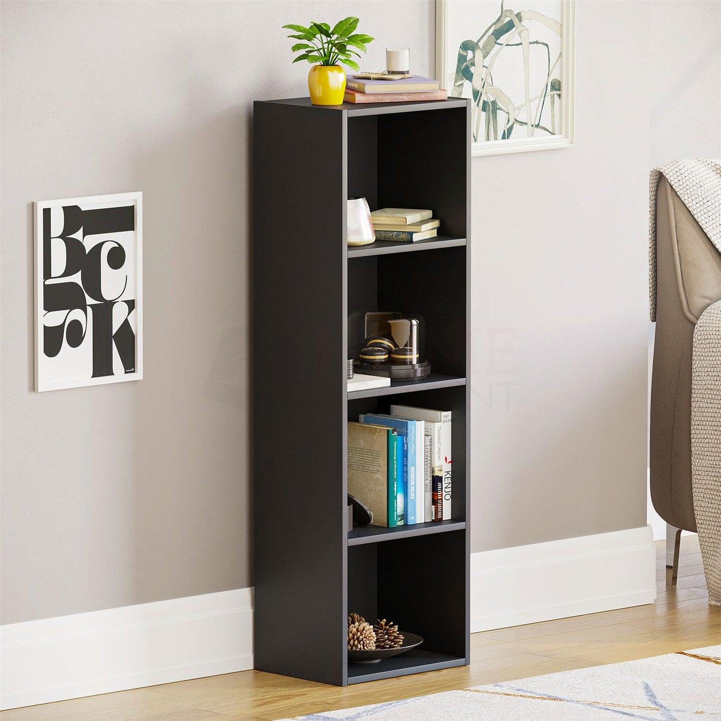 2 3 4 or 5 Tier Cube Bookcase Display Unit