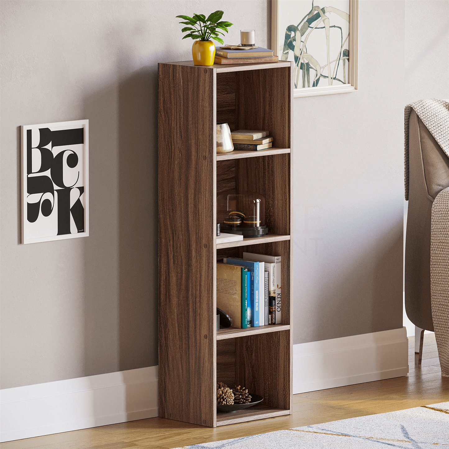 2 3 4 or 5 Tier Cube Bookcase Display Unit