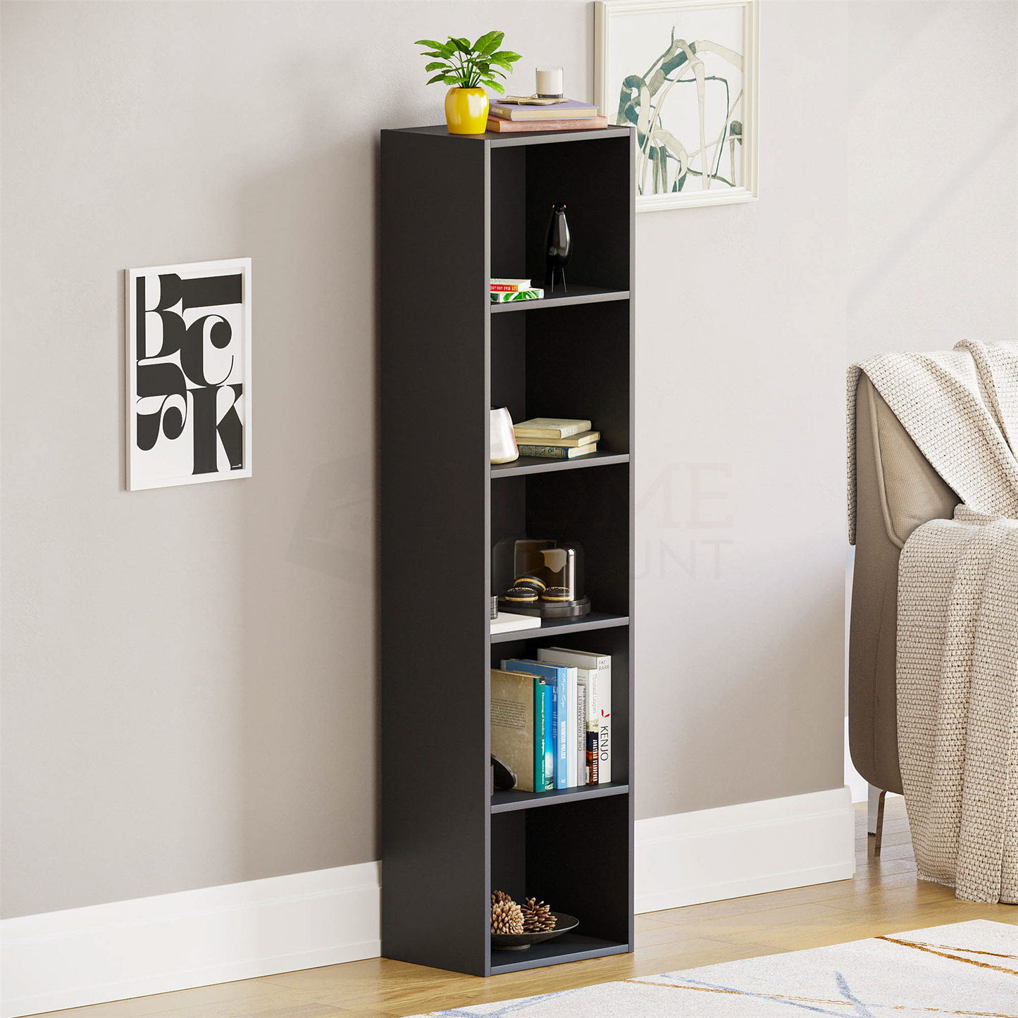 2 3 4 or 5 Tier Cube Bookcase Display Unit