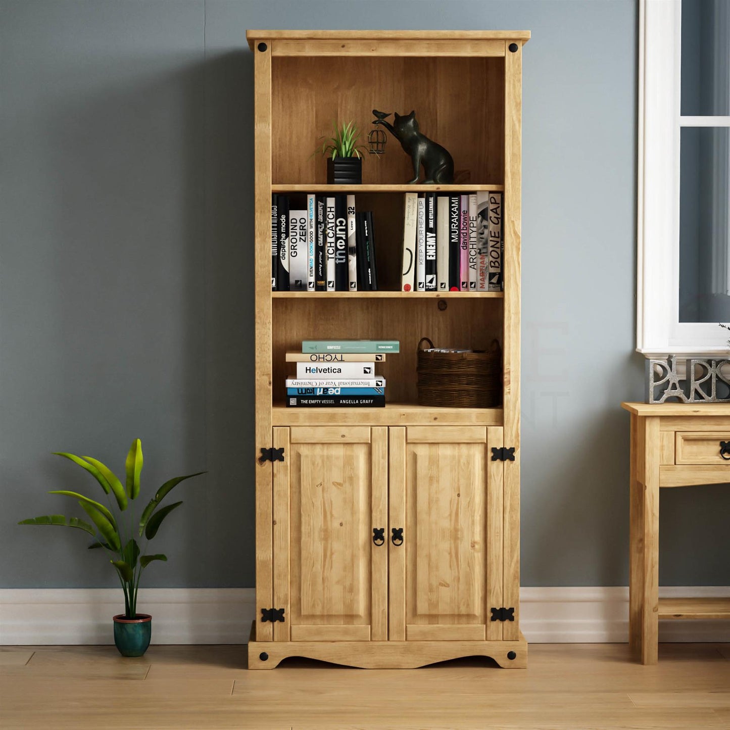 2 Door Bookcase