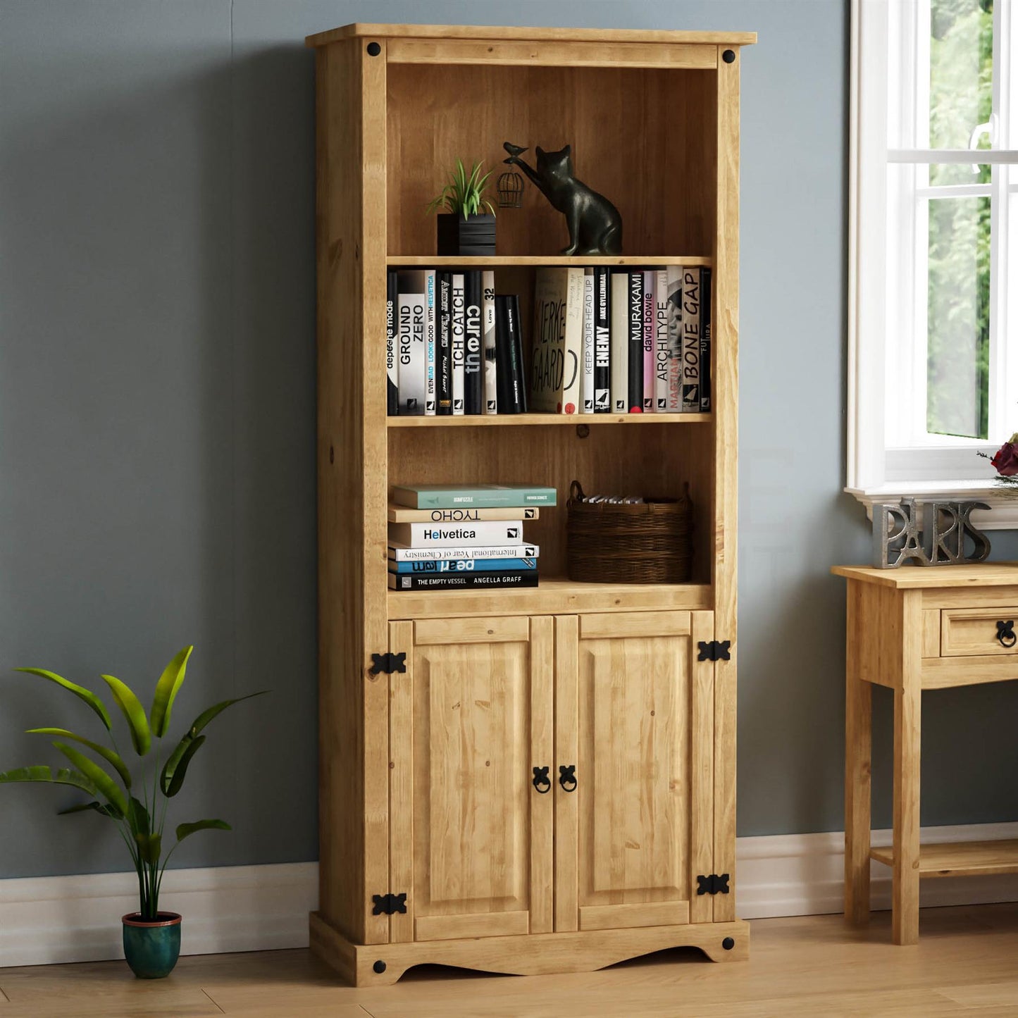 2 Door Bookcase