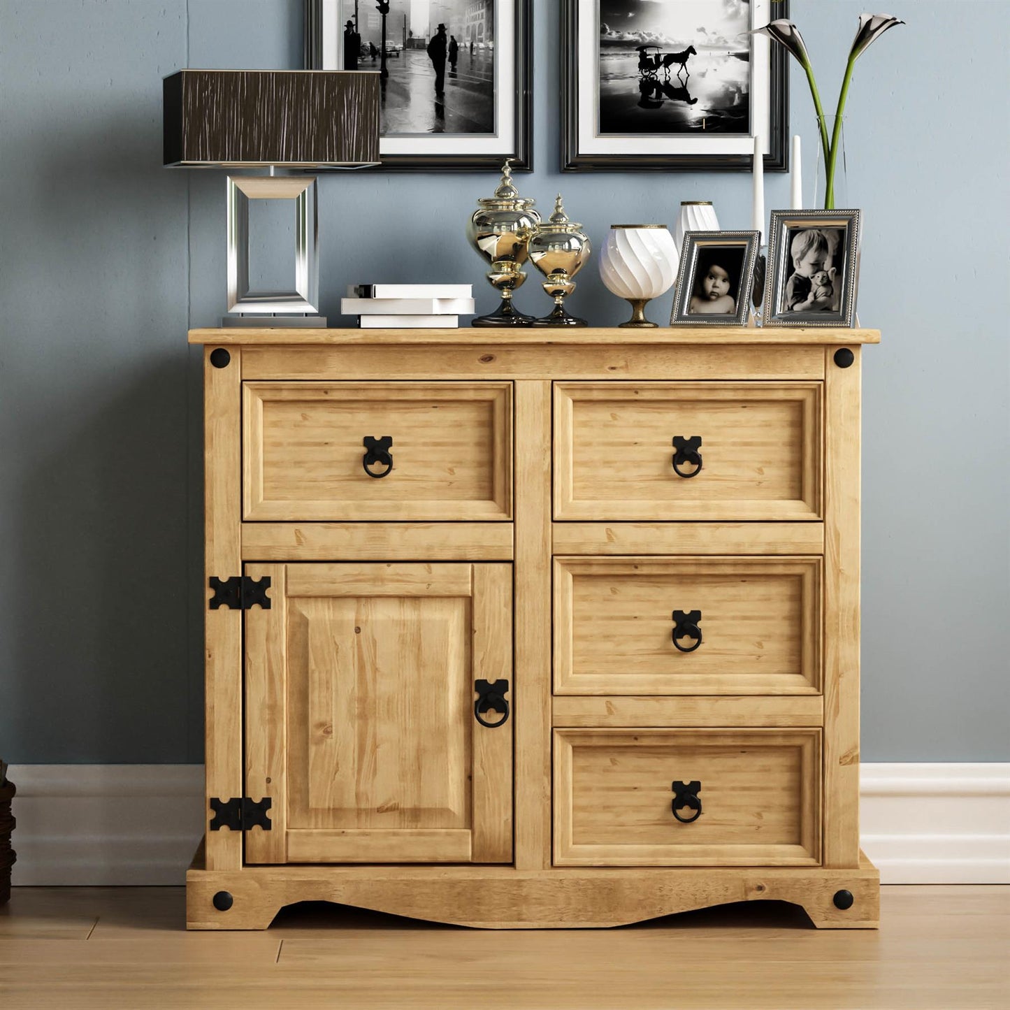 1 Door 4 Drawer Sideboard