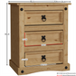 3 Drawer Bedside Chest