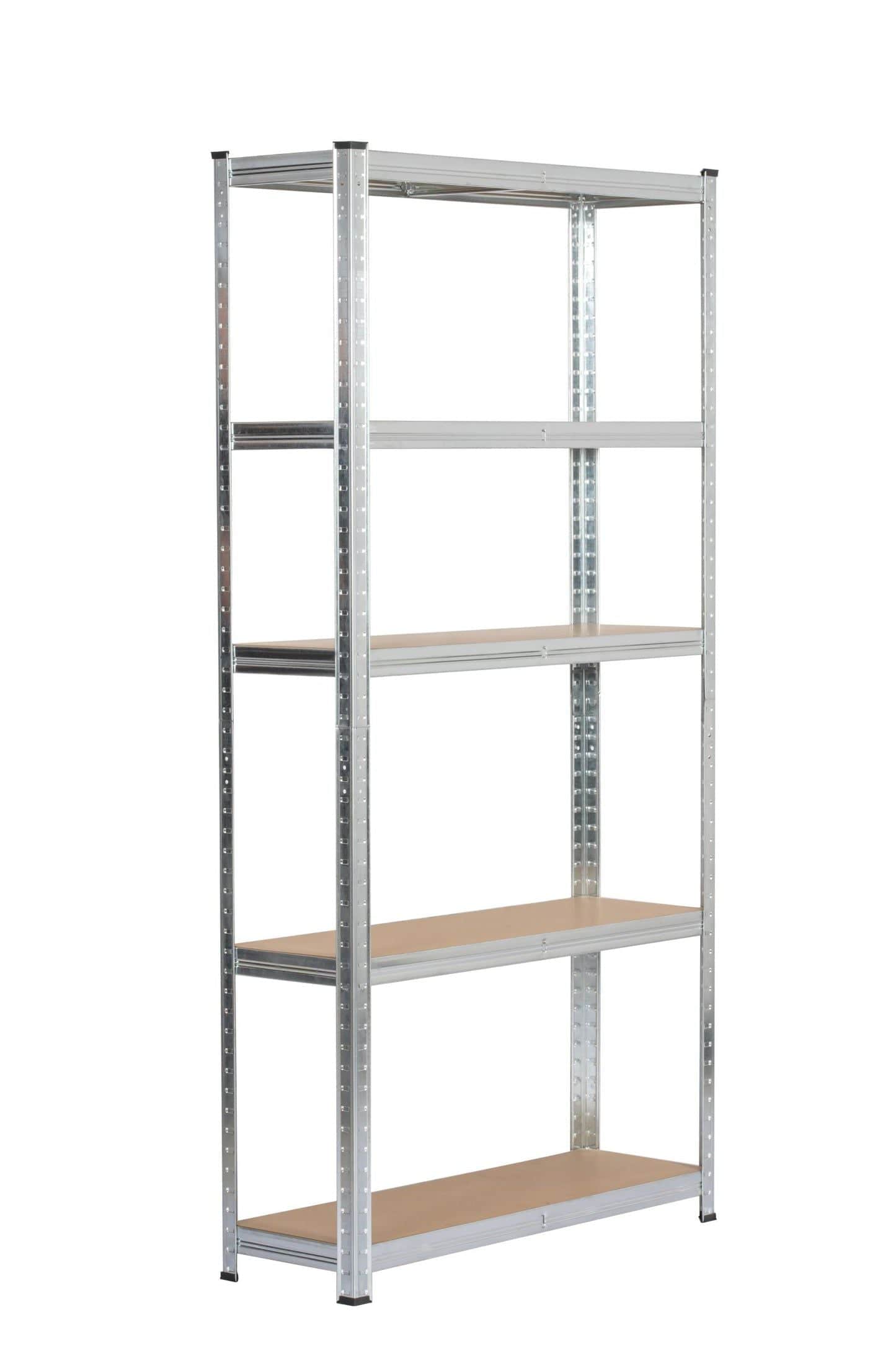 180x90x30cm Heavy Duty 5 Tier Boltess Shelving