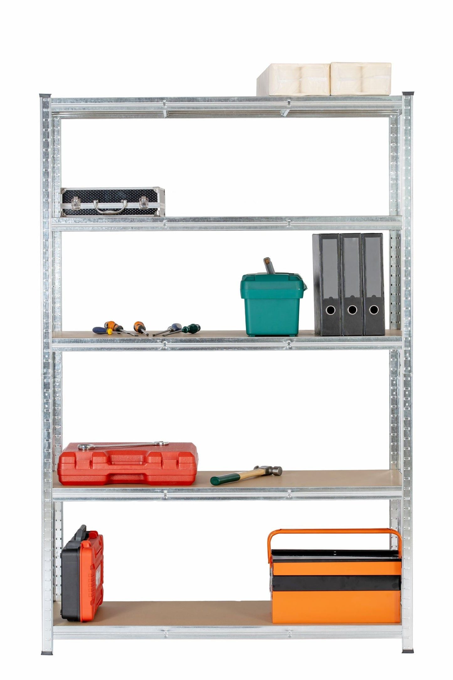 180x120x45cm Heavy Duty 5 Tier Boltess Shelving