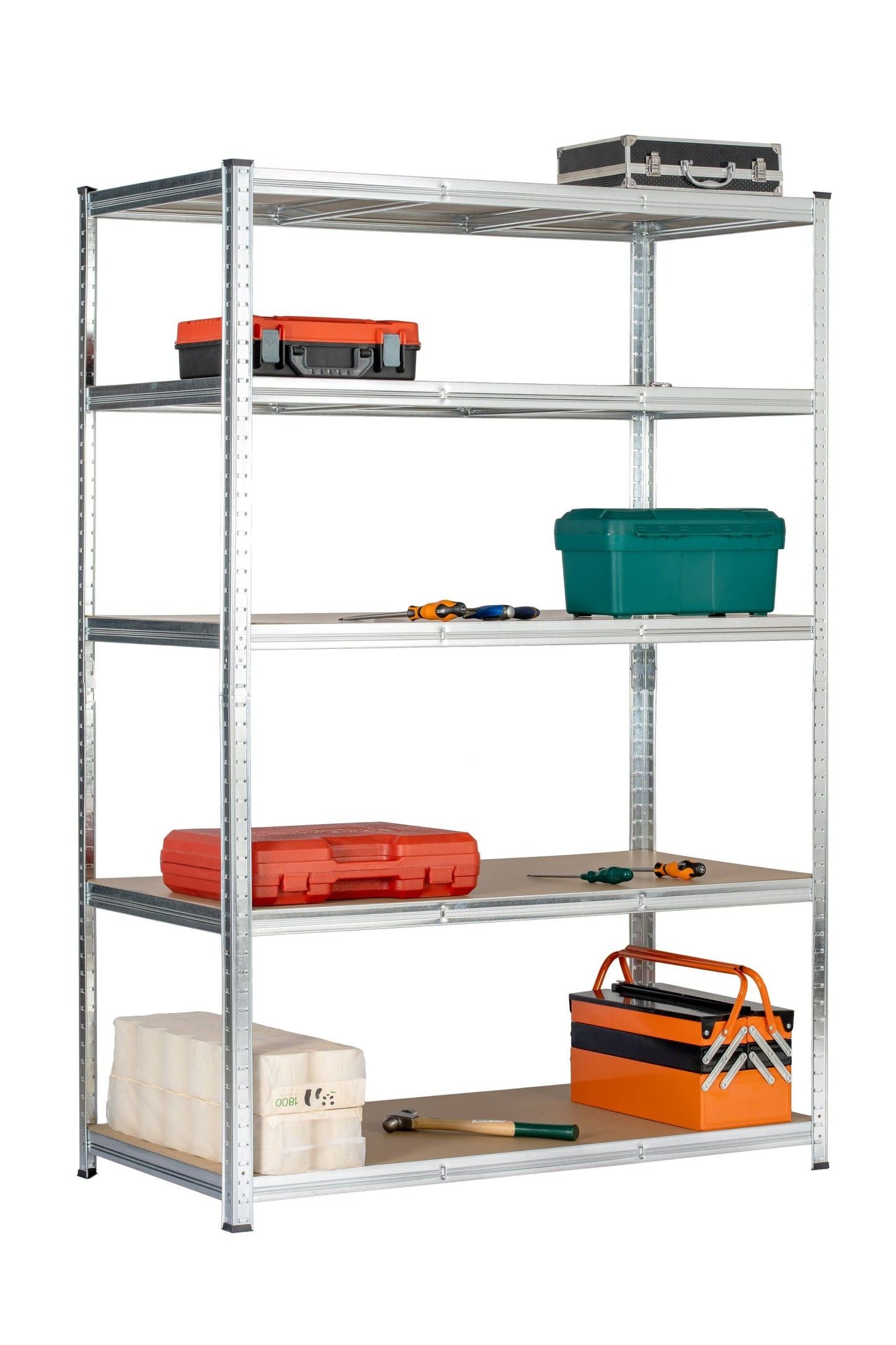 180x120x60cm Heavy Duty 5 Tier Boltess Shelving