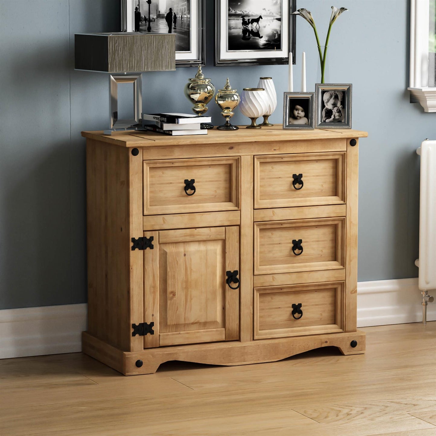 1 Door 4 Drawer Sideboard