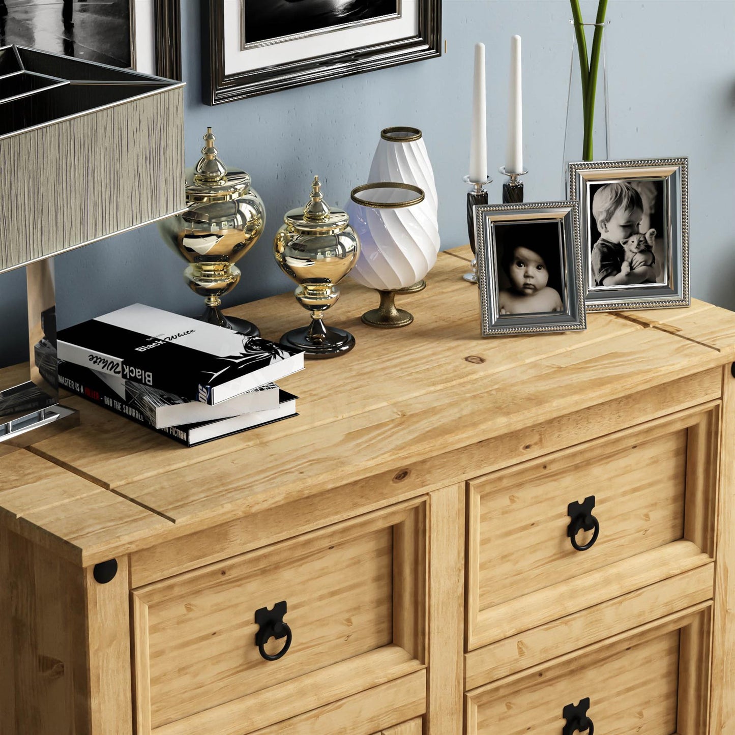 1 Door 4 Drawer Sideboard