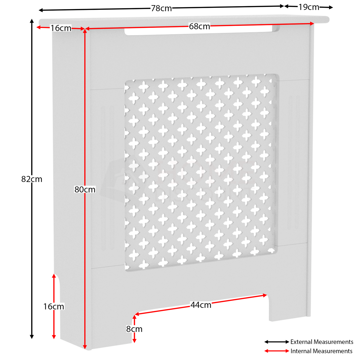 Oxford Radiator Cover White